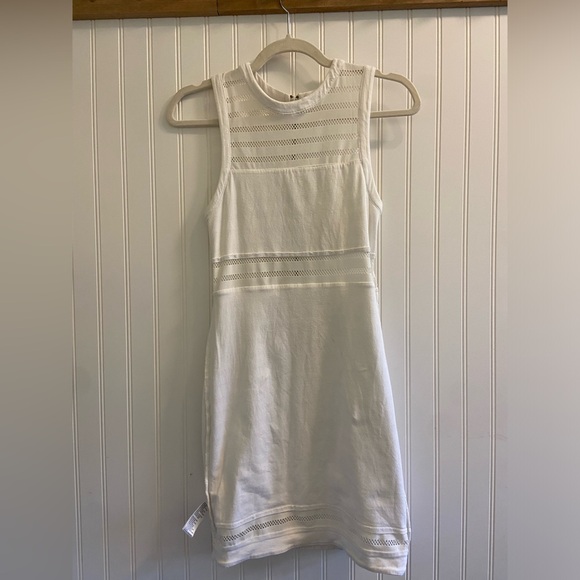 Silence + Noise Urban Outfitters Striped Crochet Bodycon Dress size Small - Picture 8 of 9